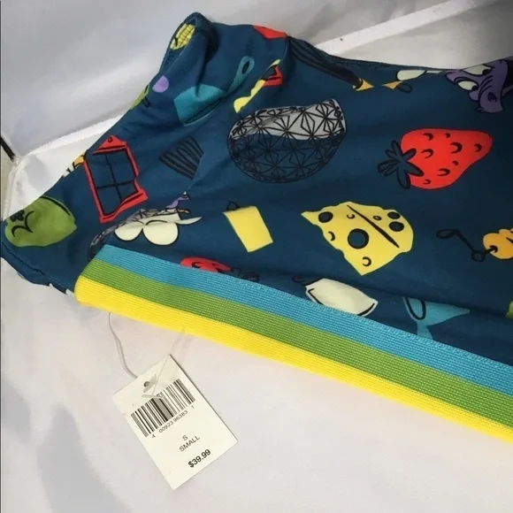 Disney 25th ANNIVERSARY FOOD &‎ WINE CELEBRATION LEGGING SIZE SMALL - Picture 7 of 12